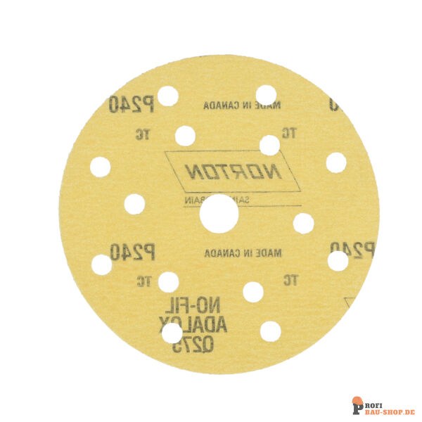 nortonschleifmittel/NORTON_schleifmittel_77696088149 Discs Selfgrip Norton Pro Film 15x18 Grit 240 14 holes_148827